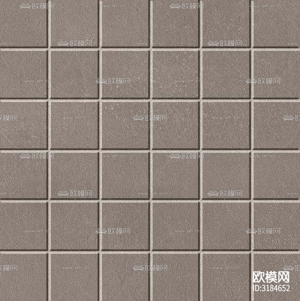 灰色马赛克瓷砖 墙面拼贴下载（渲染图1）