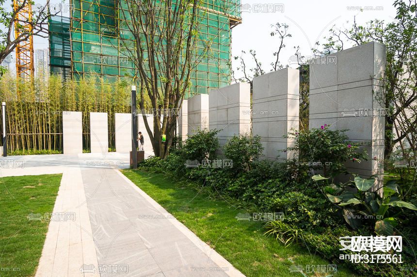 凤鸣山金色小品装置公园下载（渲染图8）