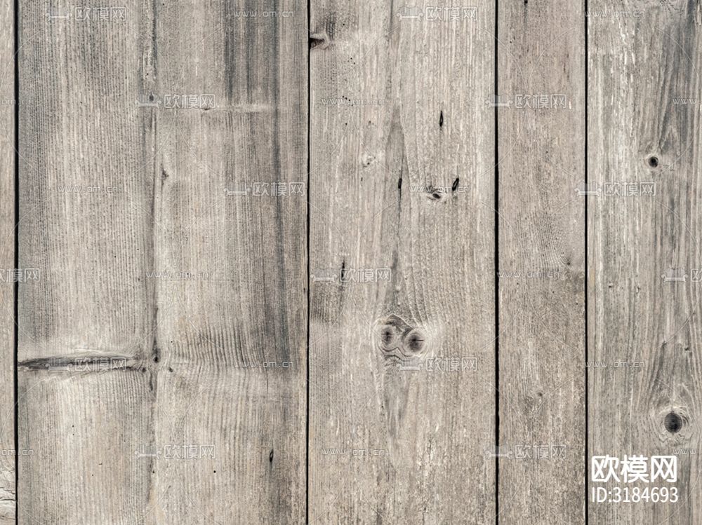 户外灰色防腐木铺装木条 木纹贴图下载（渲染图5）