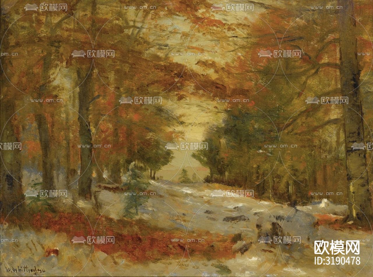 现代油画 装饰画贴图下载