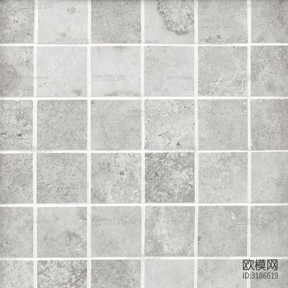 灰色石材纹小方砖格子砖厨卫砖 马赛克贴图下载