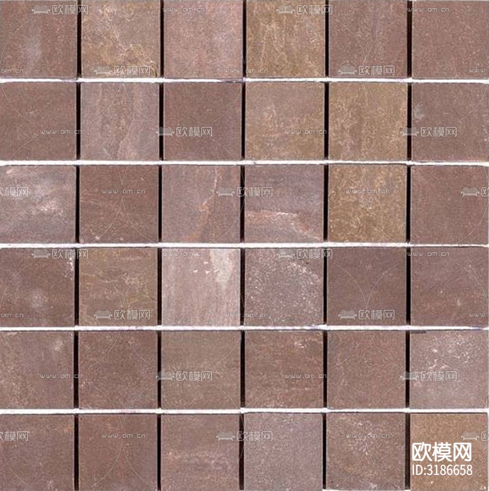 灰色石材纹小方砖格子砖 马赛克贴图下载