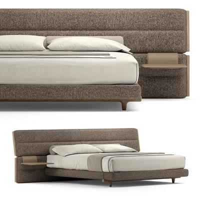  Minotti 双人床su模型 