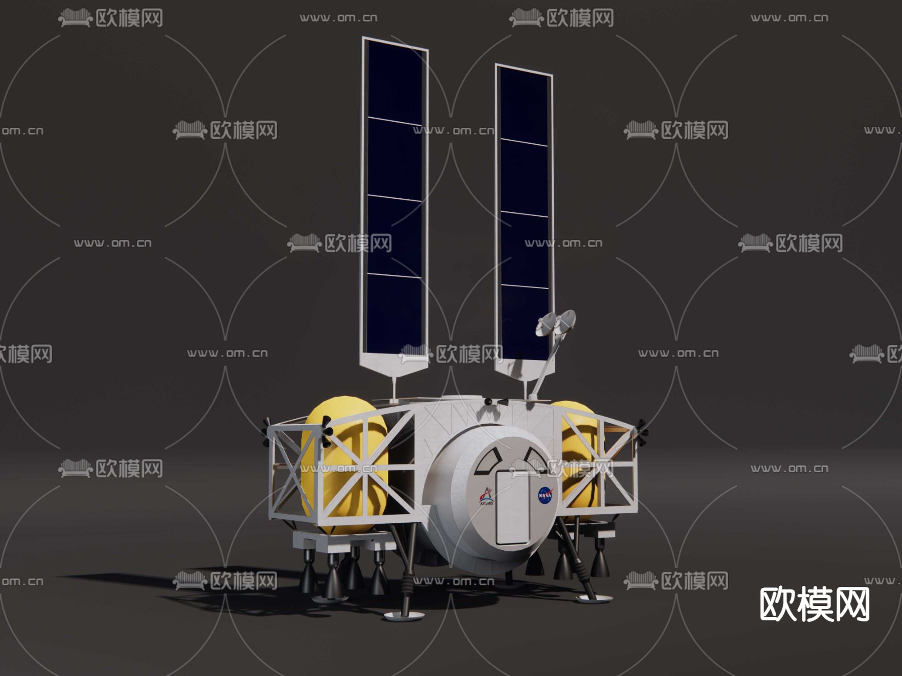 火星登陆器su模型下载（渲染图3）