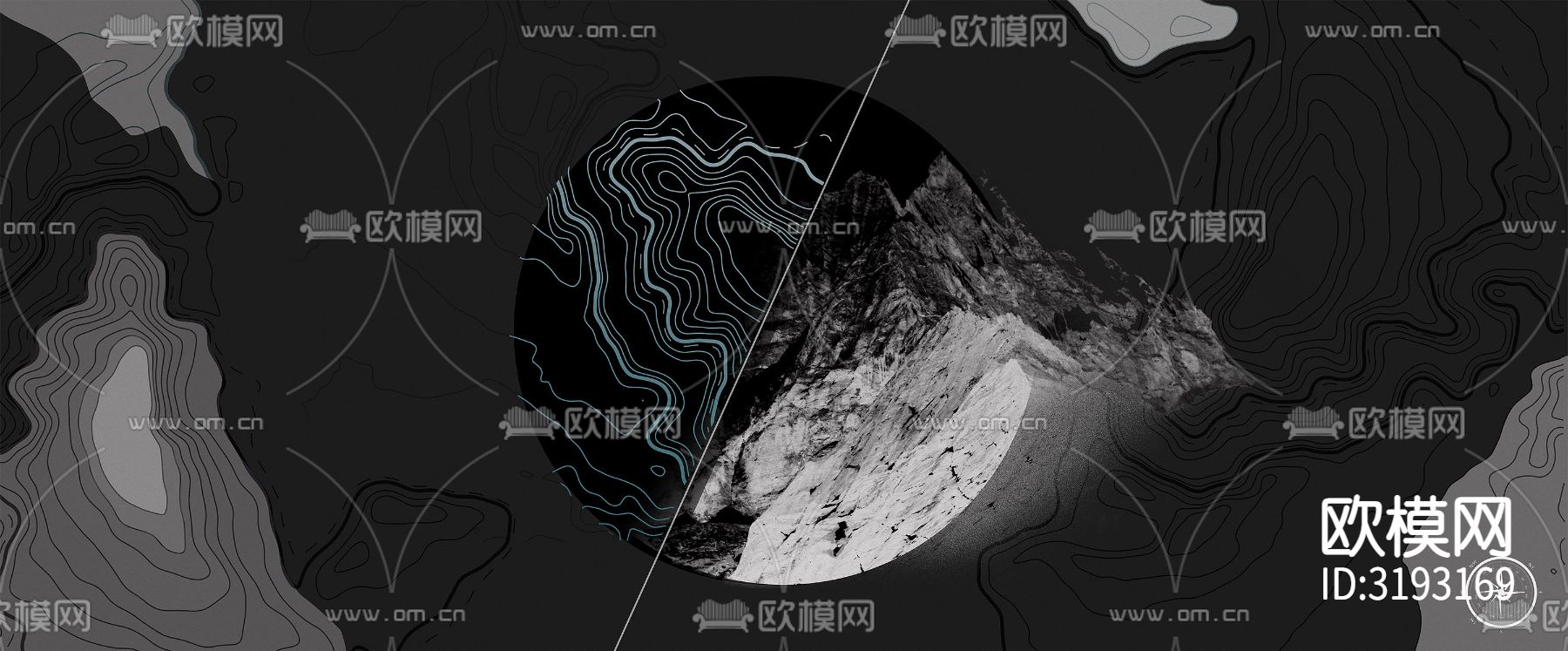 几何撞色壁纸贴图下载