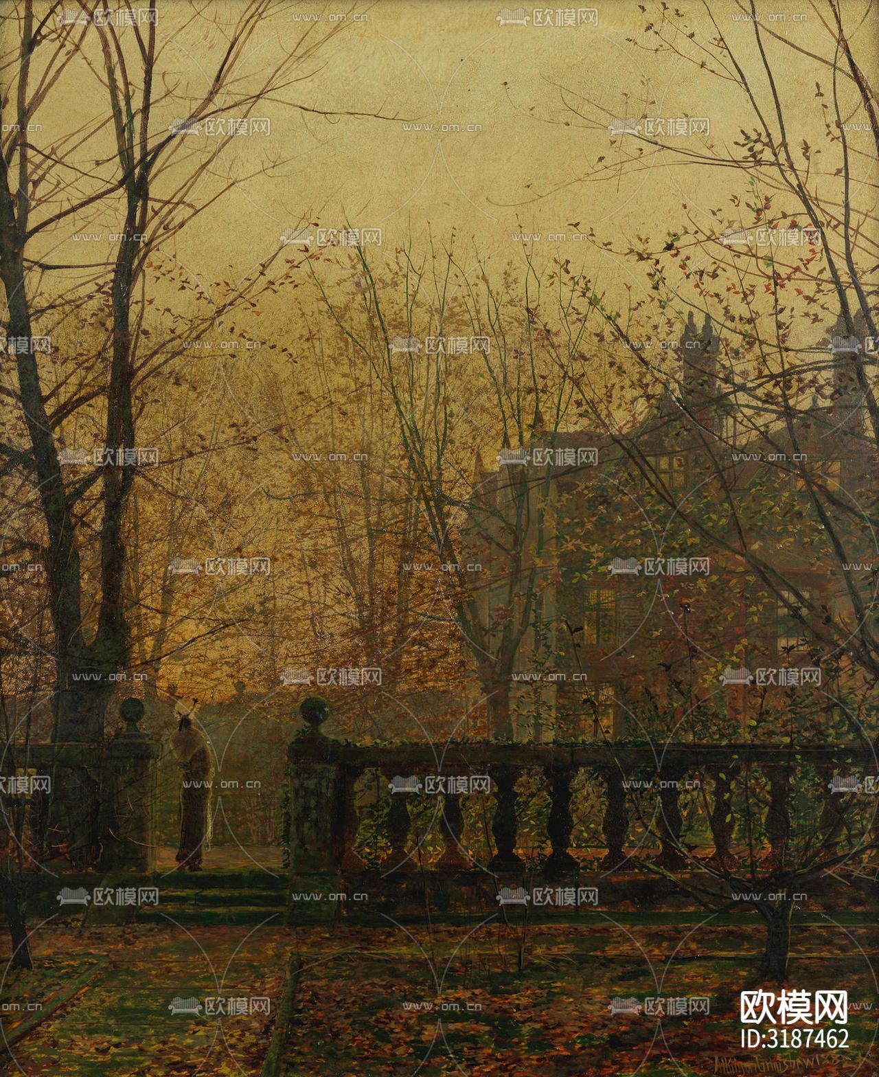 现代油画 装饰画贴图下载