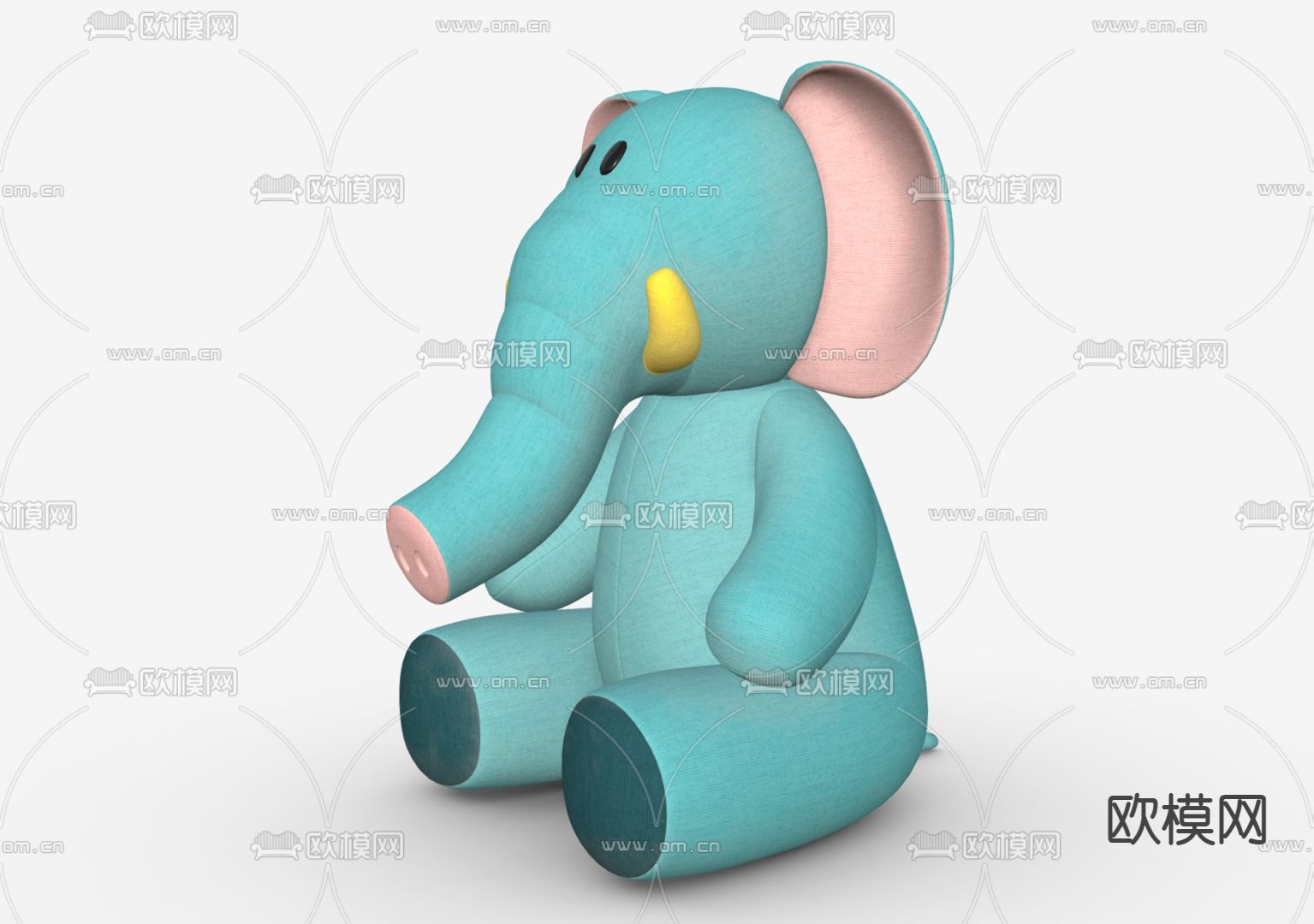 小象玩具 抱抱熊 玩偶公仔su模型下载（渲染图2）