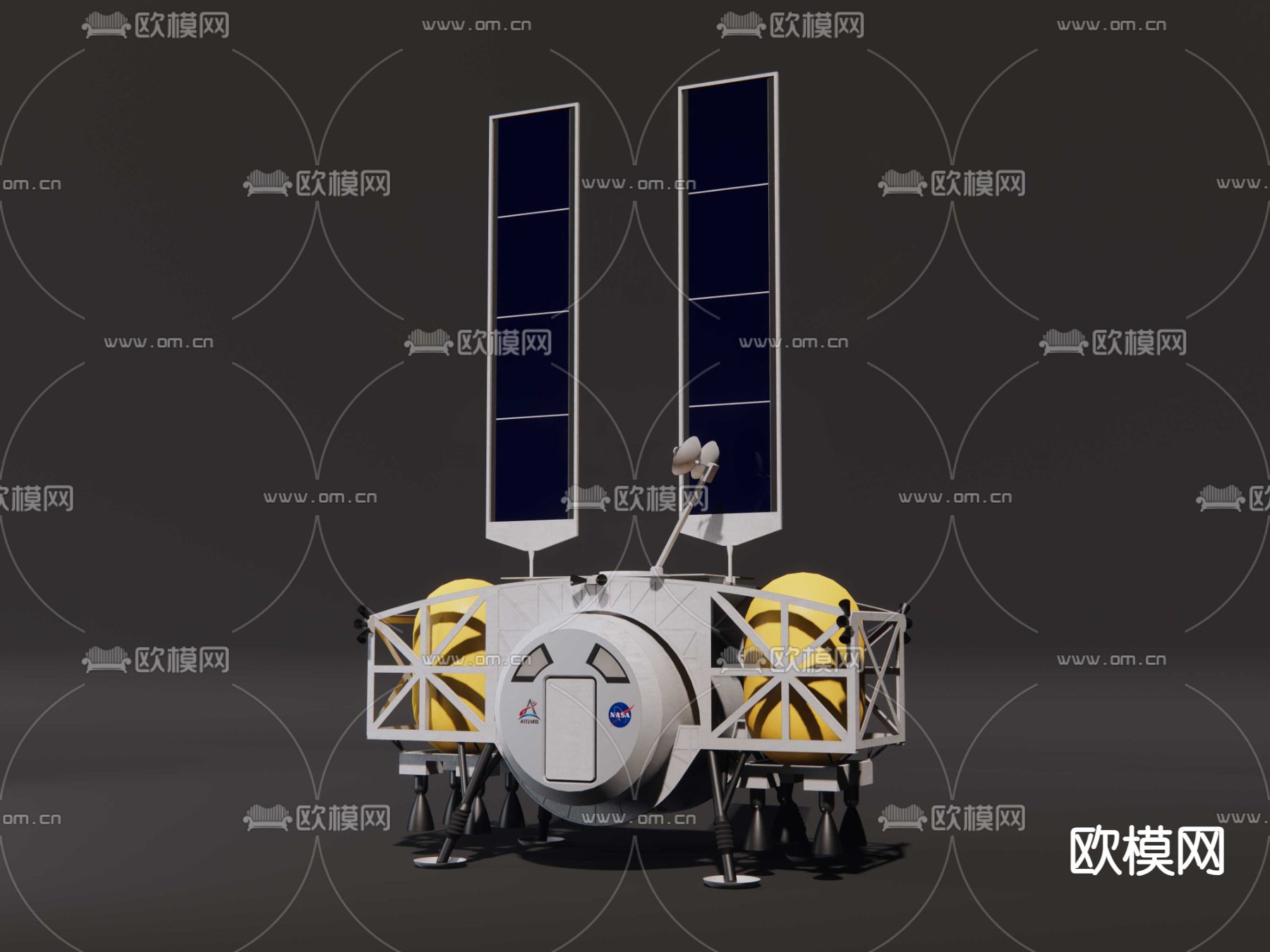 火星登陆器su模型下载（渲染图4）