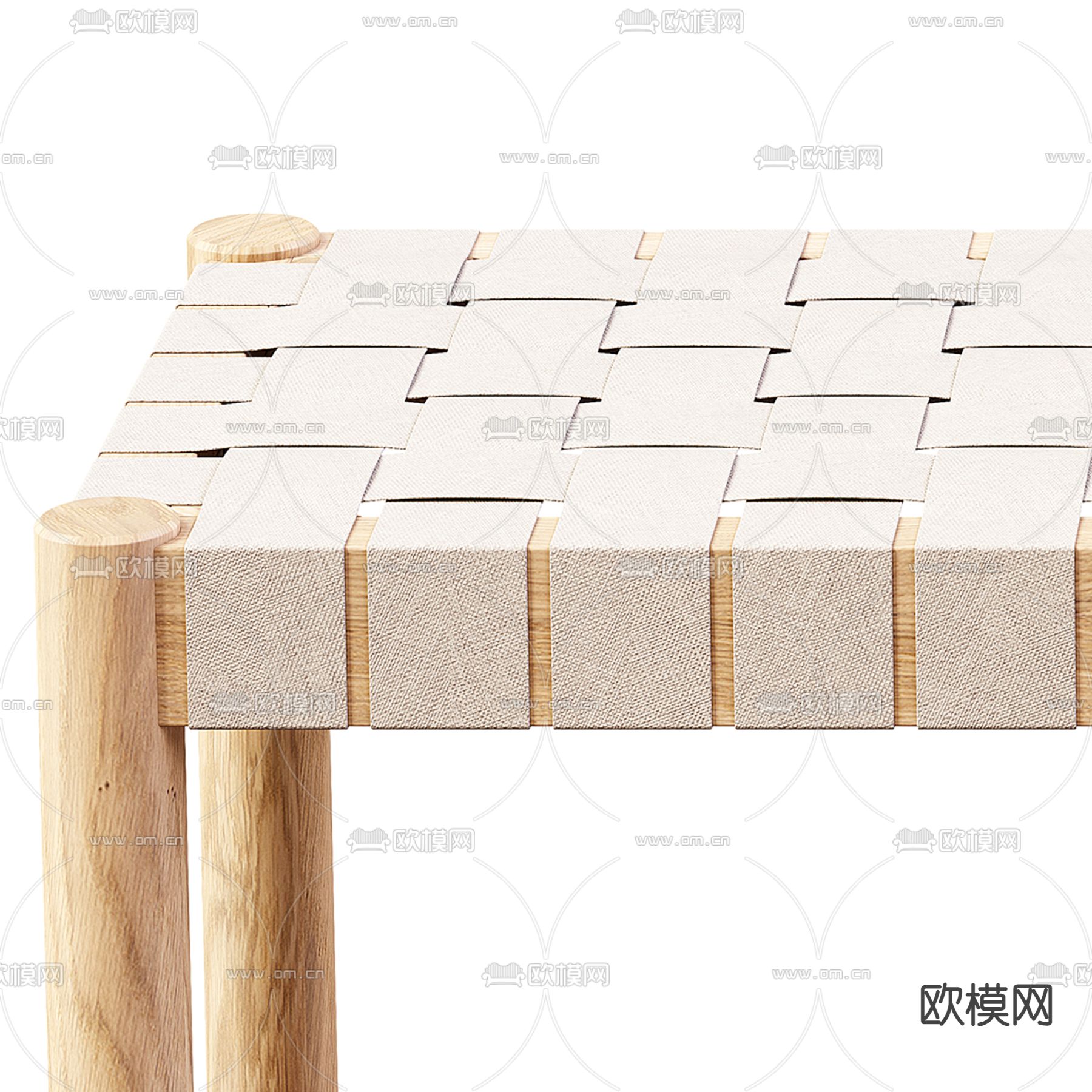 侘寂风长凳su模型下载（渲染图2）