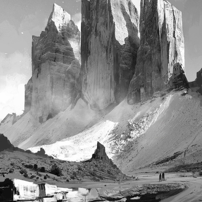  现代风景装饰画贴图 