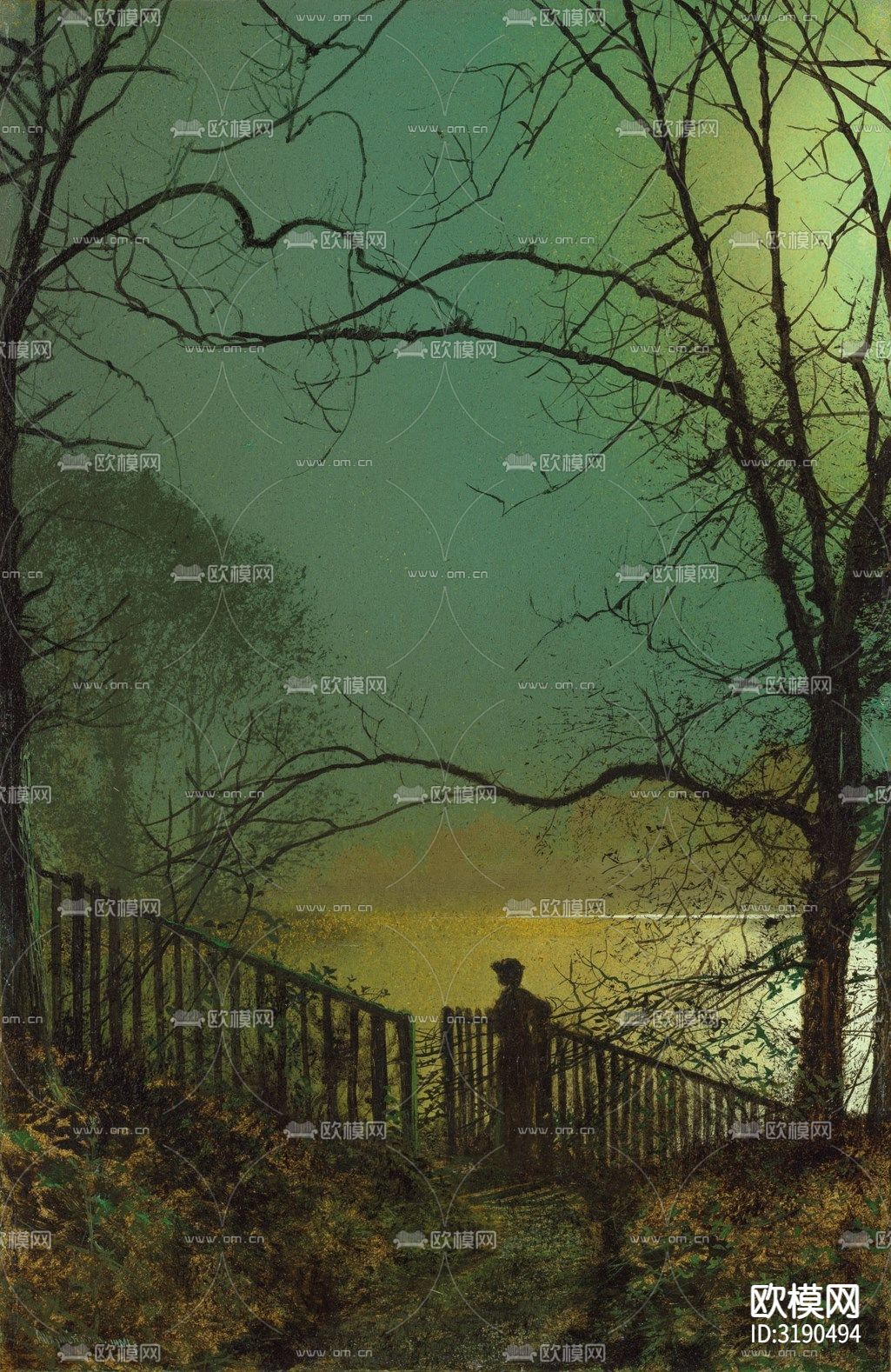 现代油画 装饰画贴图下载