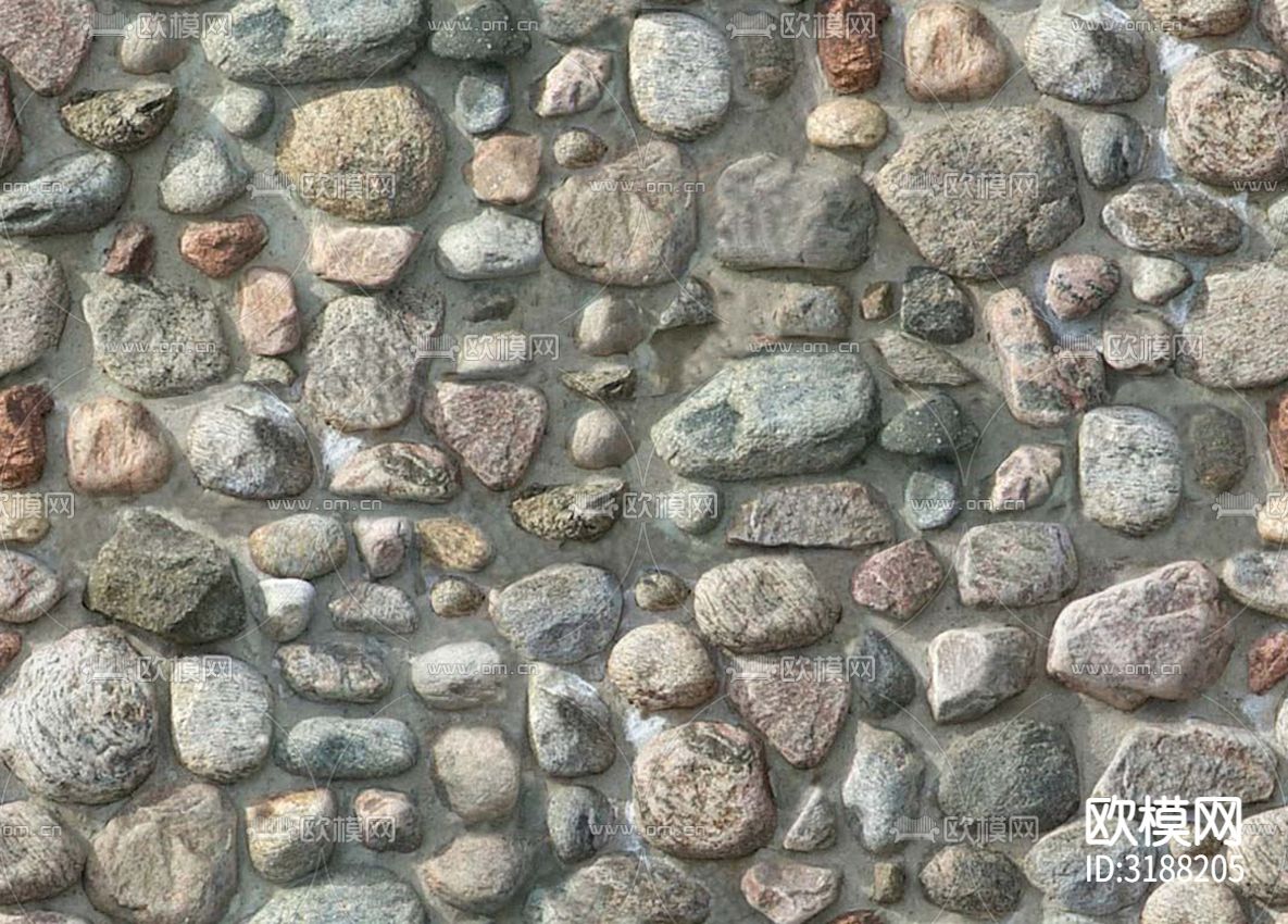 石子 嵌石 鹅卵石贴图下载