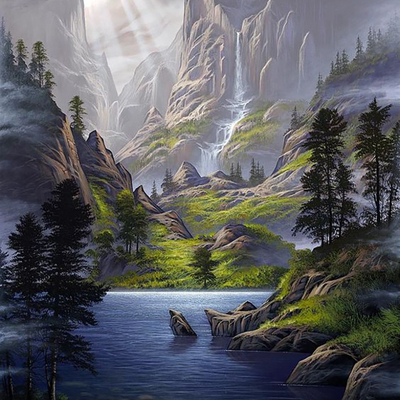  风景装饰画贴图 