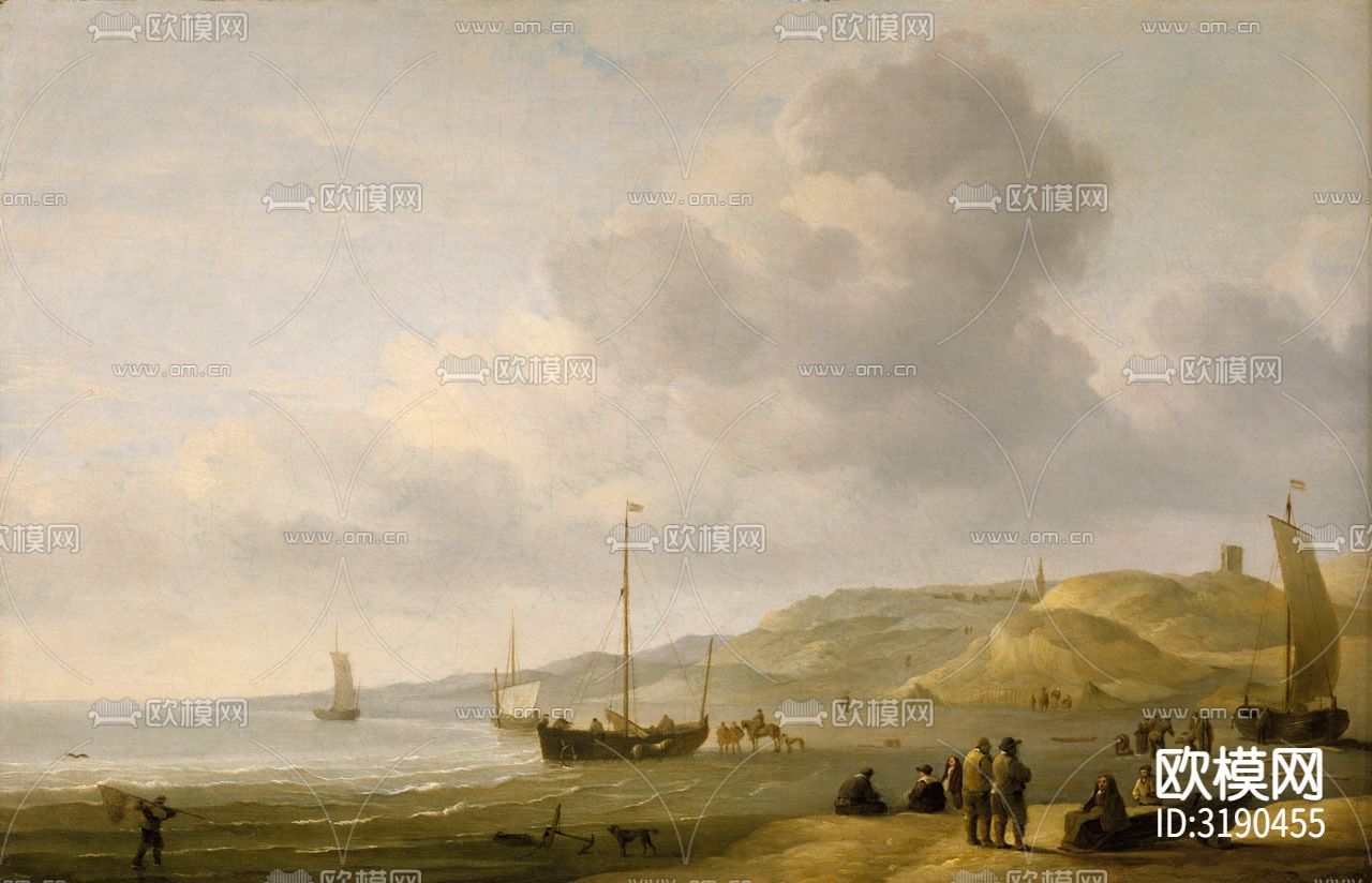 现代油画 装饰画贴图下载