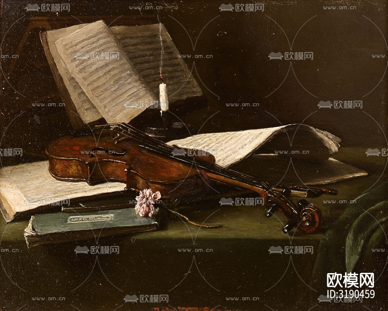 现代油画 装饰画贴图下载