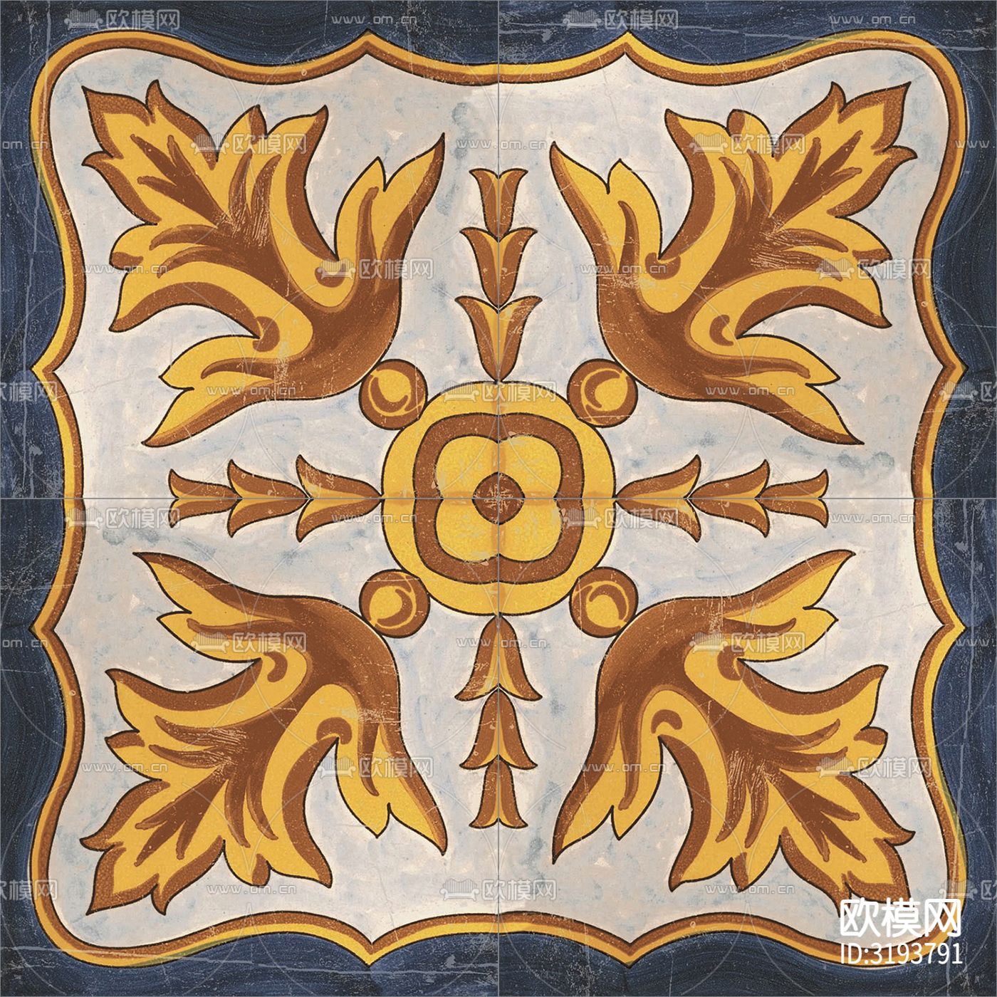 灰色欧式花砖贴图下载