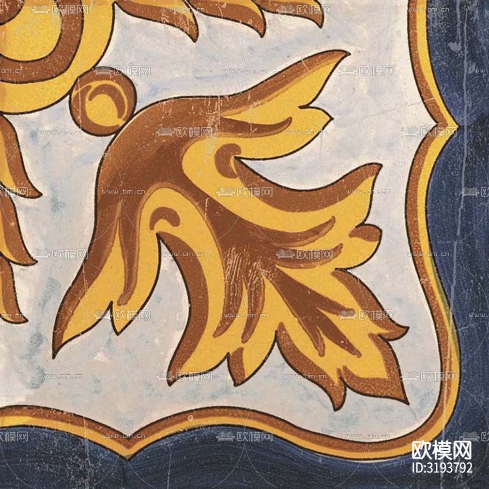 灰色欧式花砖贴图下载