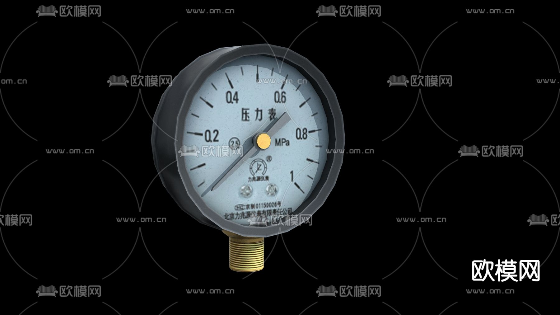 压力表 压力测仪表3d模型下载