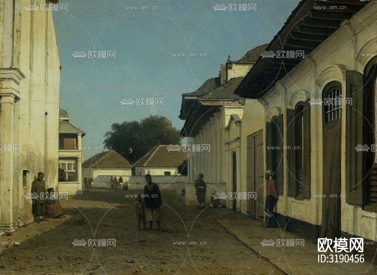 现代油画 装饰画贴图下载