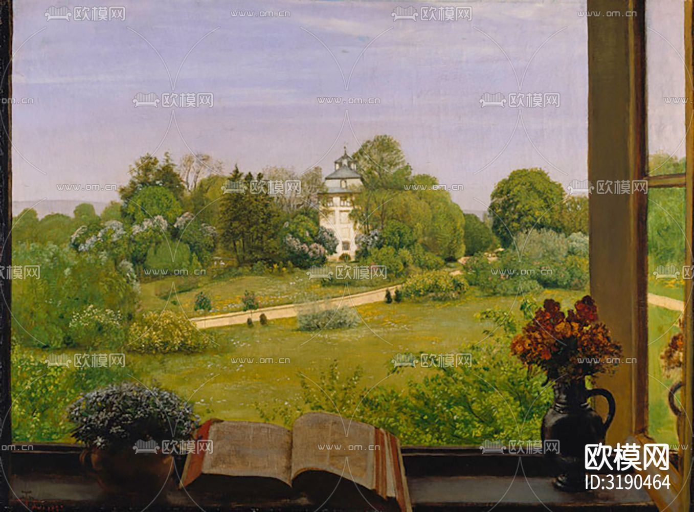 现代油画 装饰画贴图下载