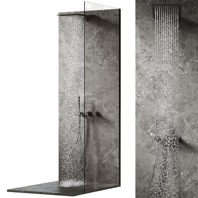  淋浴间 淋浴房 冲凉房su模型 