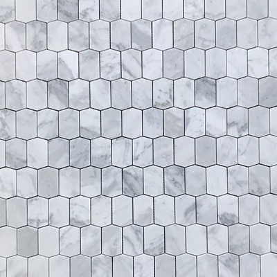  白色大理石材六角马赛克厨卫 马赛克贴图 