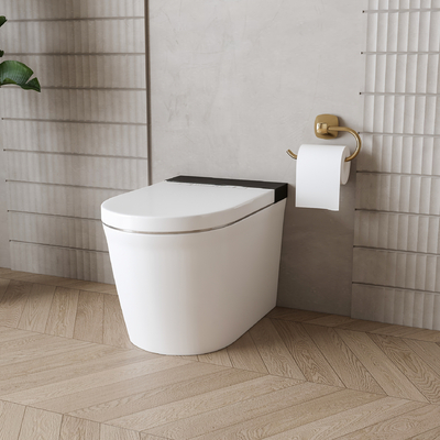  现代坐便器su模型 