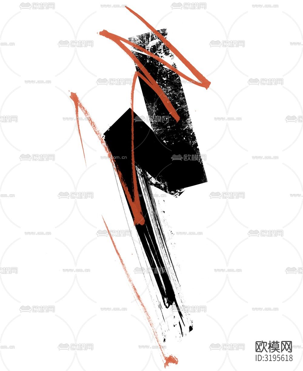 现代风格装饰画贴图下载