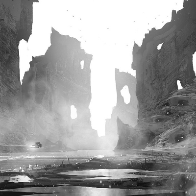  山水装饰画贴图 