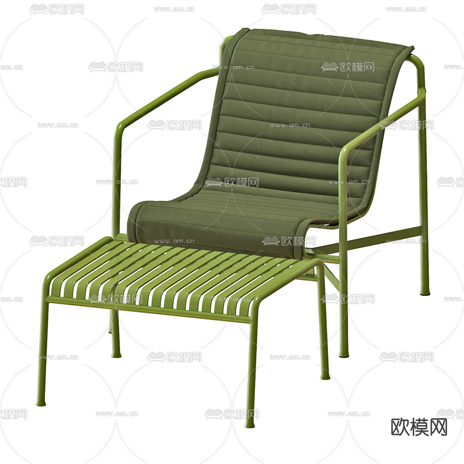 干草栅栏躺椅3d模型下载