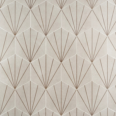  灰色射线六角砖 拼花地砖贴图 