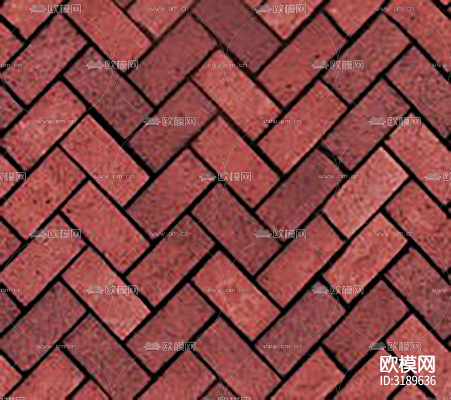 红砖 地砖 人行道公园地面贴图下载
