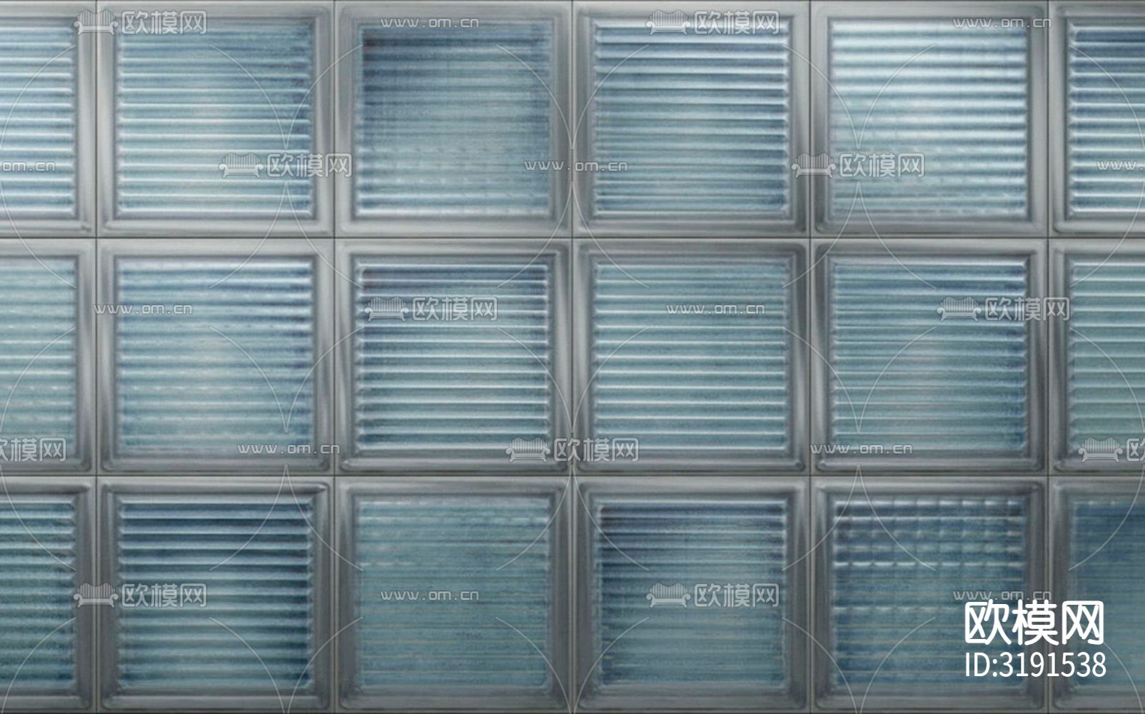 蓝色玻璃砖 马赛克贴图下载