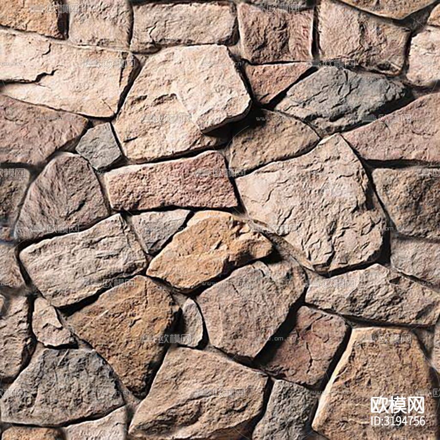 文化石 石墙 料石贴图下载