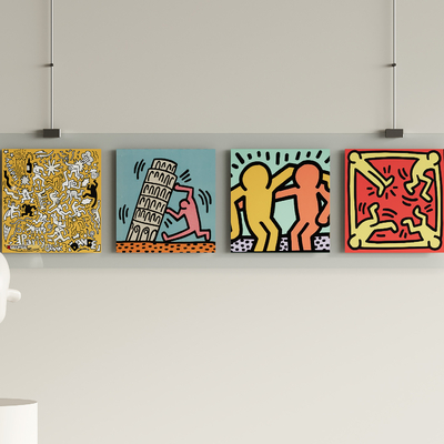  现代装饰画su模型 