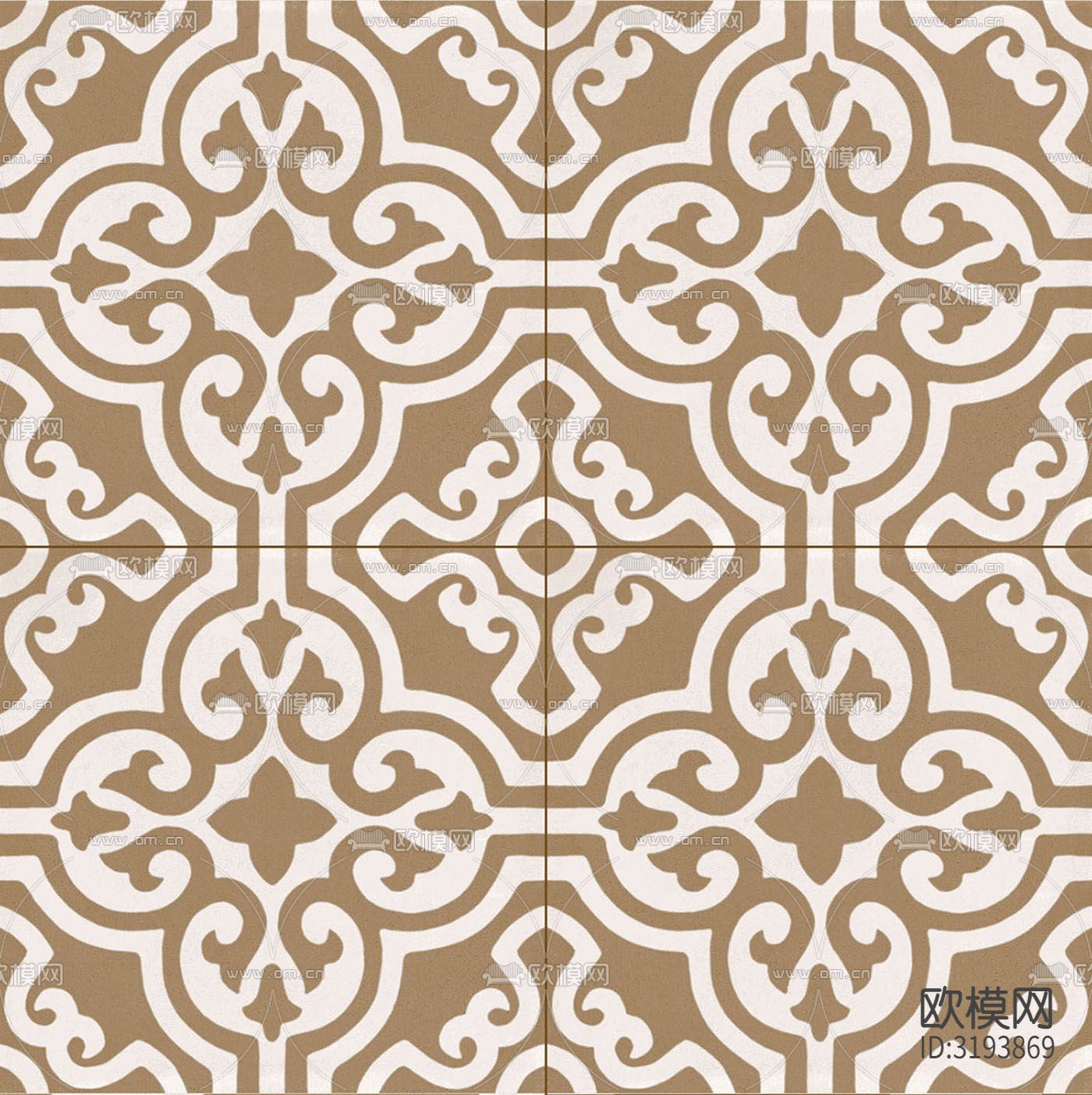 黄色现代简约花砖 拼花地砖贴图下载