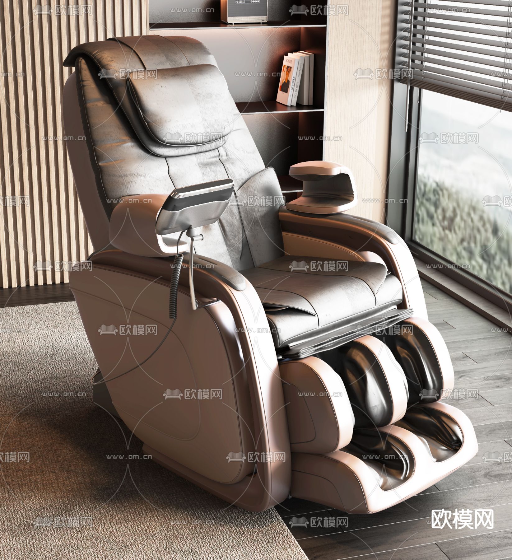 按摩沙发 电动按摩椅3d模型下载（渲染图2）