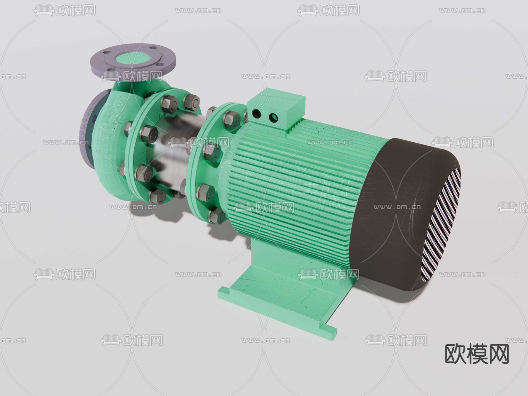 离心水泵su模型下载（渲染图3）