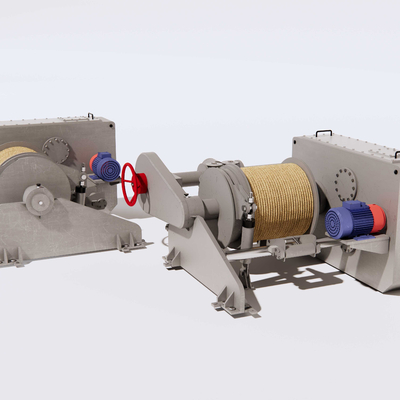  工业卷扬机su模型 