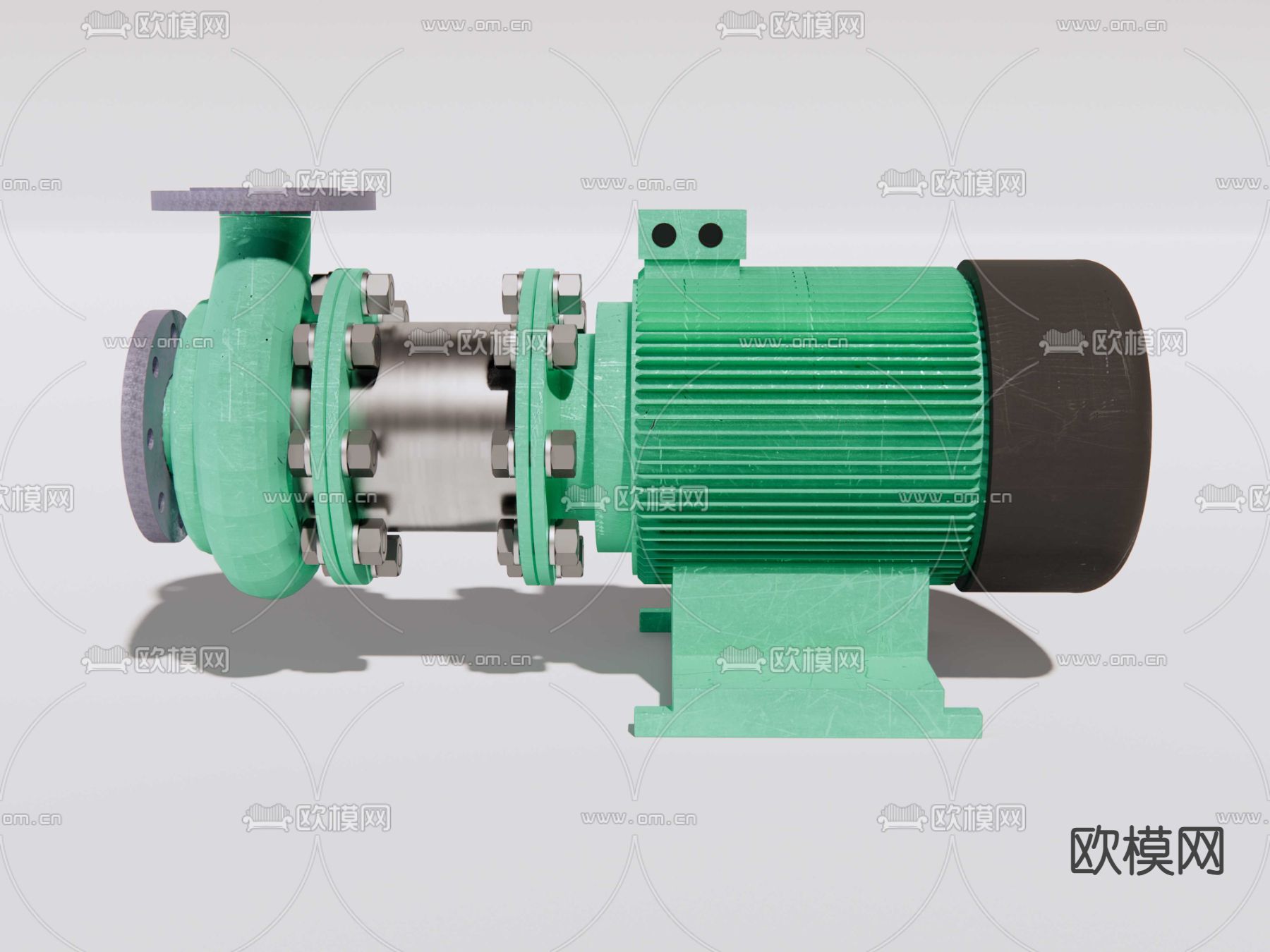 离心水泵su模型下载（渲染图2）