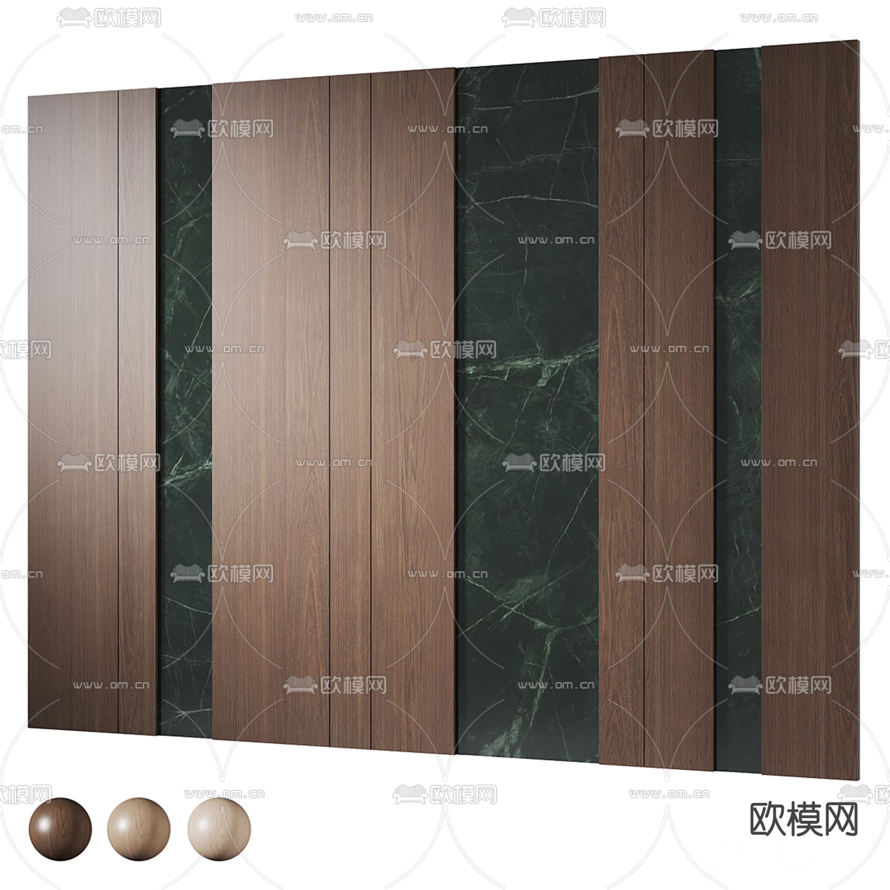 装饰面板 护墙板3d模型下载（渲染图1）