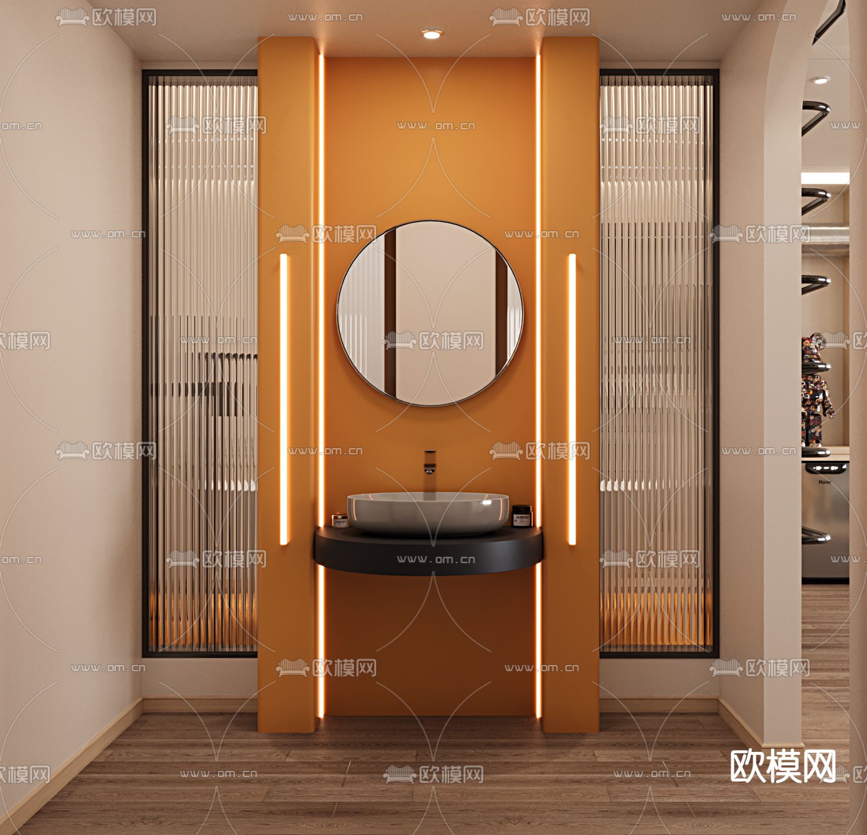 现代儿童主题民宿 亲子套房3d模型下载（渲染图3）