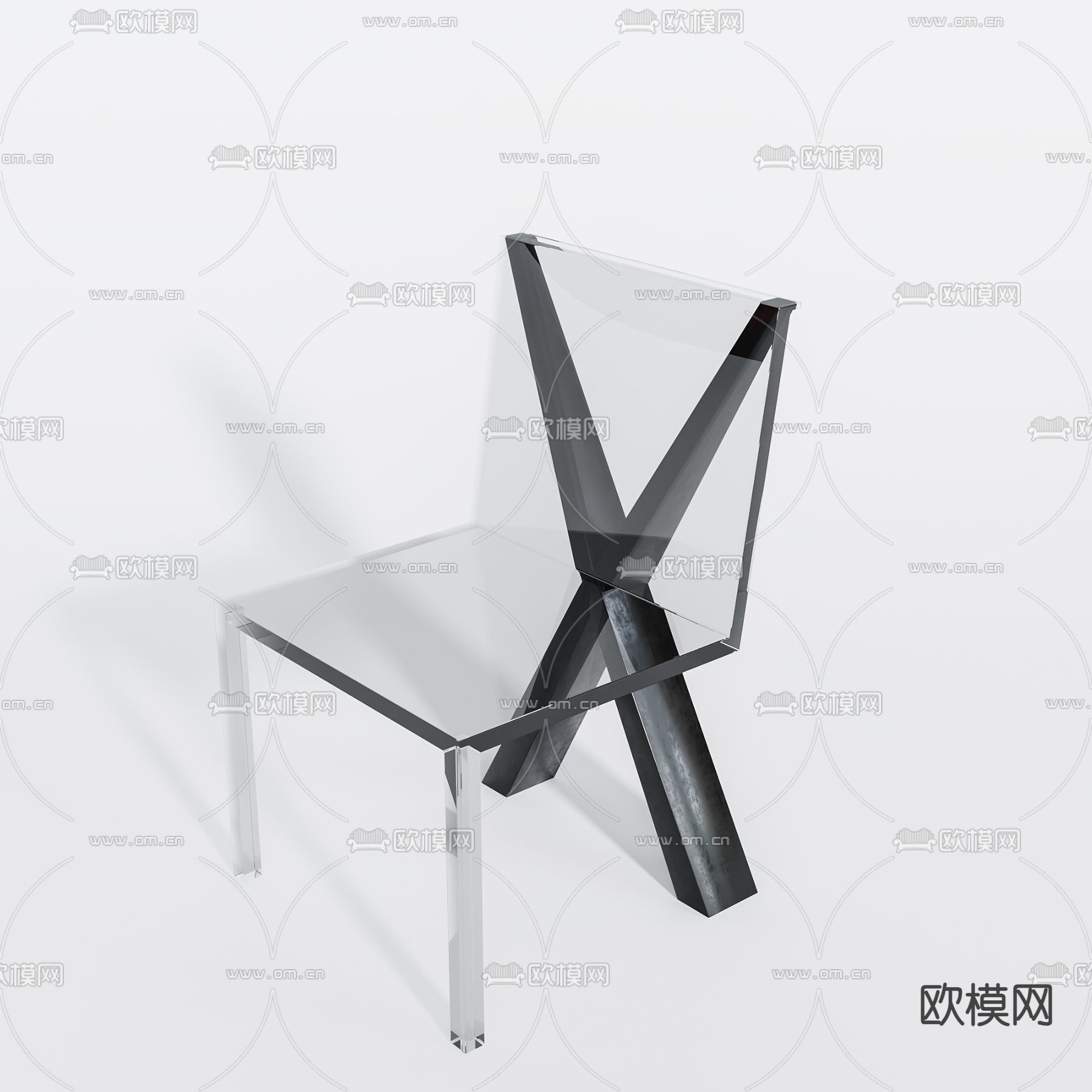 亚克力椅子 休闲椅3d模型下载