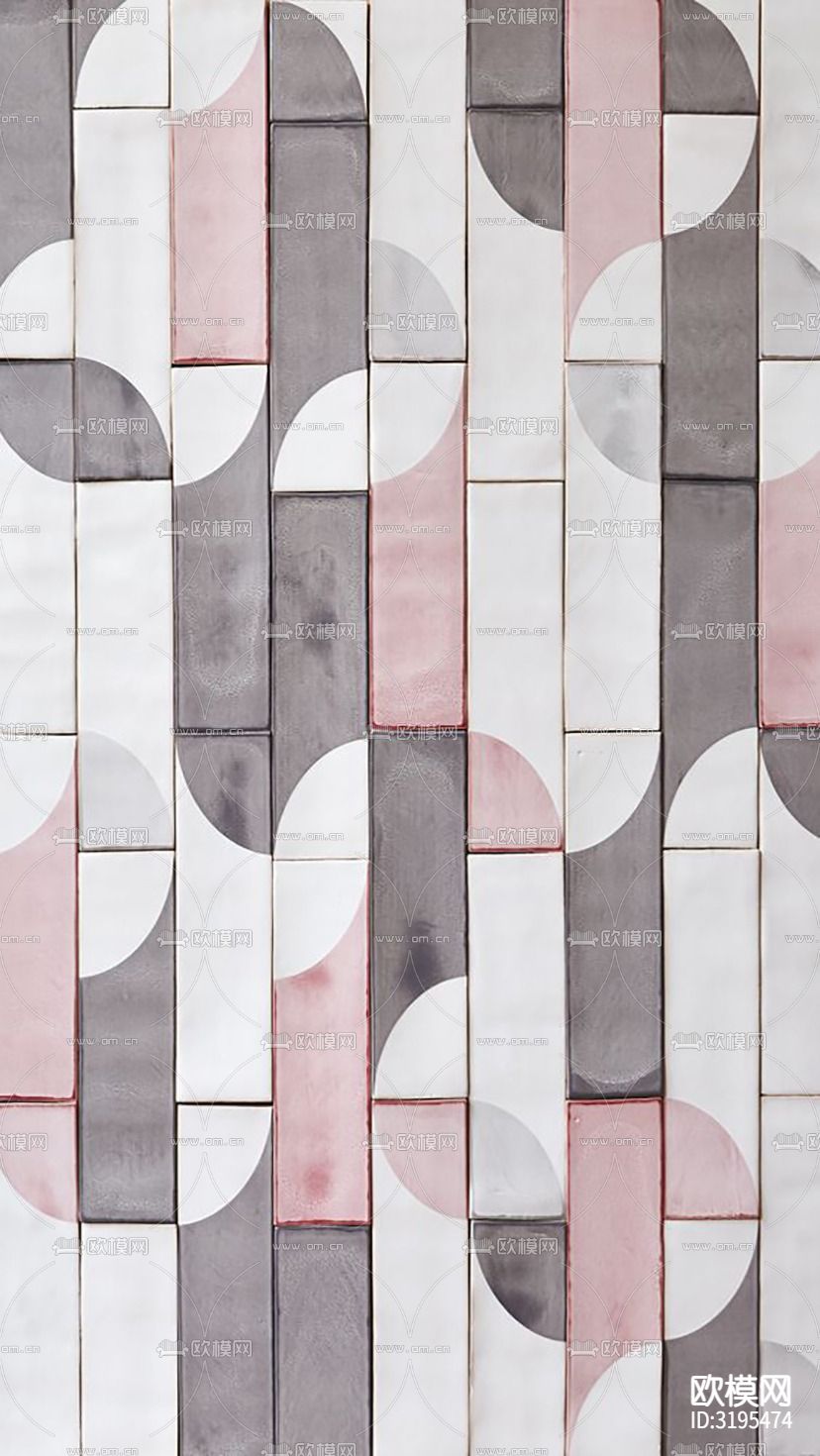 长方形拼色瓷砖 花砖砖贴图下载