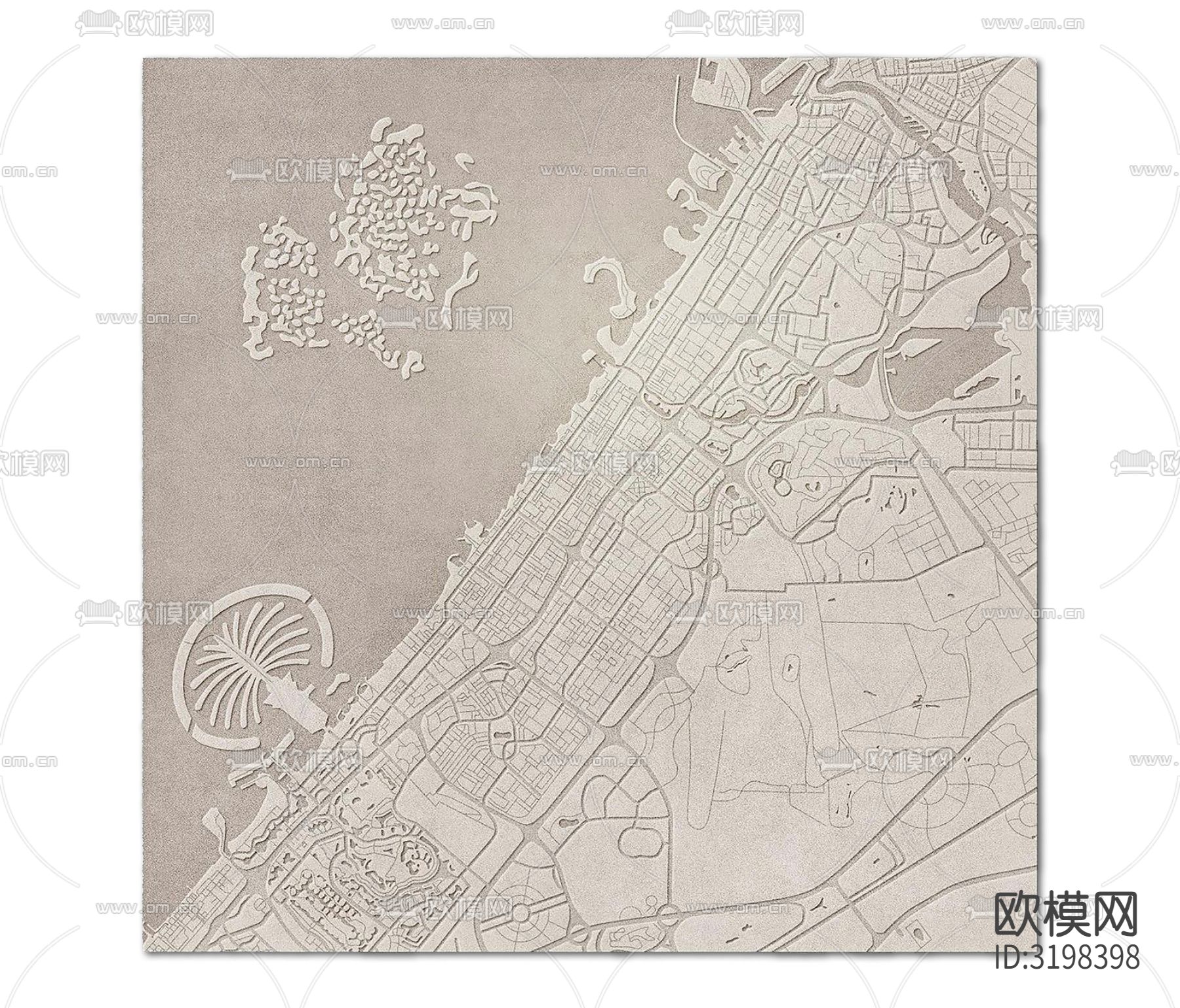 米色方形地毯下载