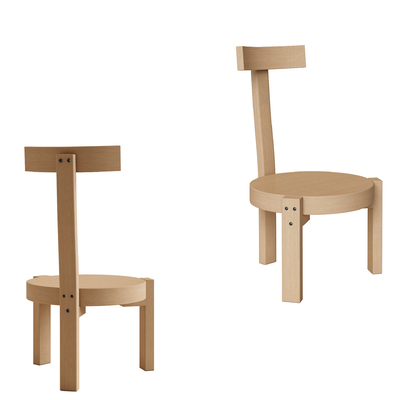  现代儿童椅 座椅su模型 