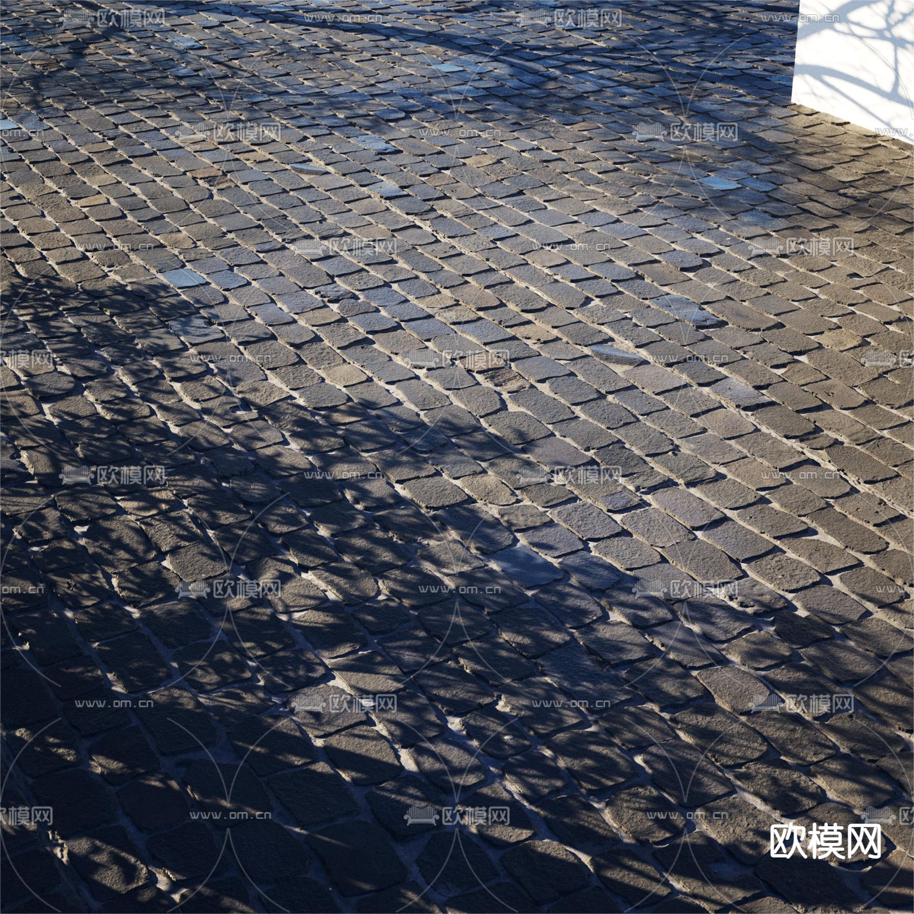 石头路面材质3d模型下载（渲染图4）