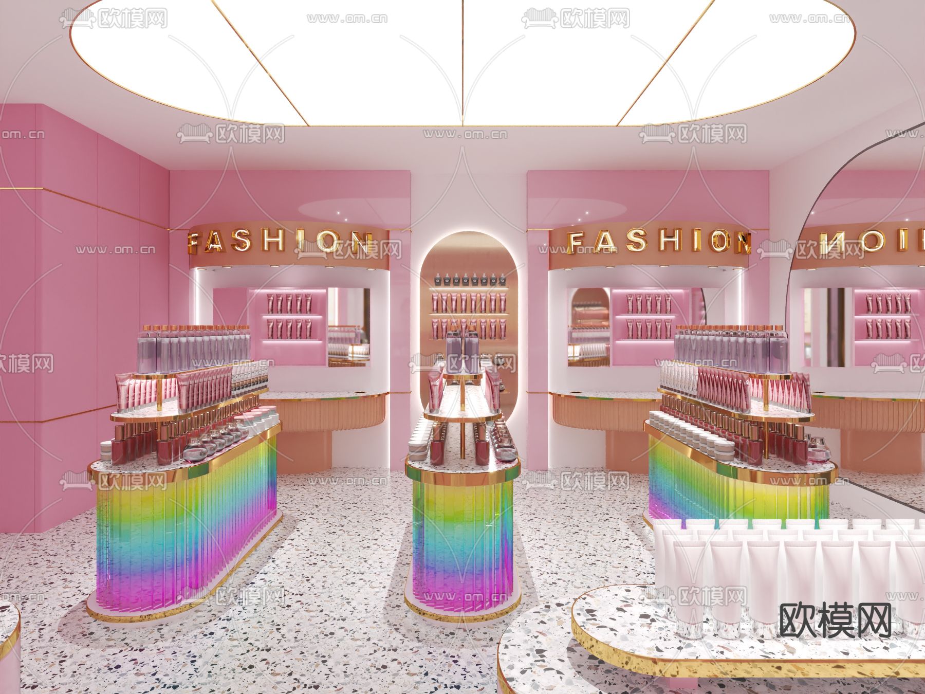 化妆品店 美妆店3d模型下载（渲染图2）