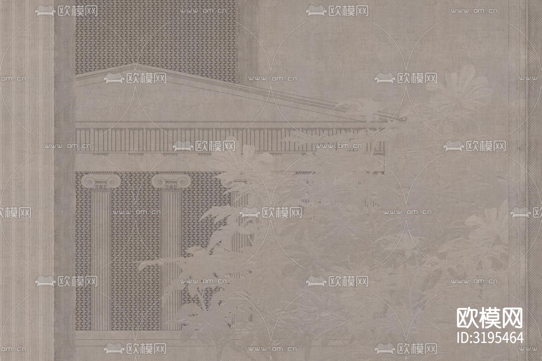 复古建筑 亭廊壁纸下载