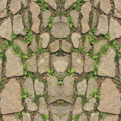  自然石铺砖贴图 